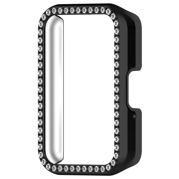 Capa Protetora de Relógio em PC Oca com Meio Pacote de Diamante, Para Samsung Galaxy Fit 3
