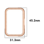 Capa Protetora de Relógio em PC Oca com Meio Pacote de Diamante, Para Samsung Galaxy Fit 3