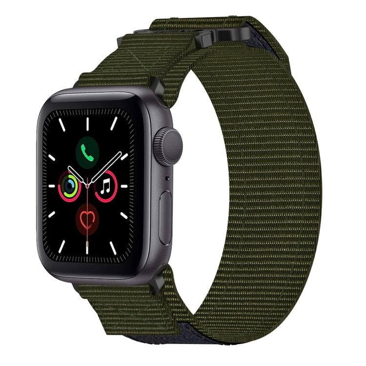 Pulseira de Relógio com Fecho de Gancho e Argola em Nylon, Para Apple Watch Series 5 44mm, Para Apple Watch Series 5 40mm, Para Apple Watch Series 4 44mm, Para Apple Watch Series 4 40mm, Para Apple Watch Series 3 38mm, Para Apple Watch Series 3 42mm