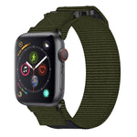 Pulseira de Relógio com Fecho de Gancho e Argola em Nylon, Para Apple Watch Series 5 44mm, Para Apple Watch Series 5 40mm, Para Apple Watch Series 4 44mm, Para Apple Watch Series 4 40mm, Para Apple Watch Series 3 38mm, Para Apple Watch Series 3 42mm