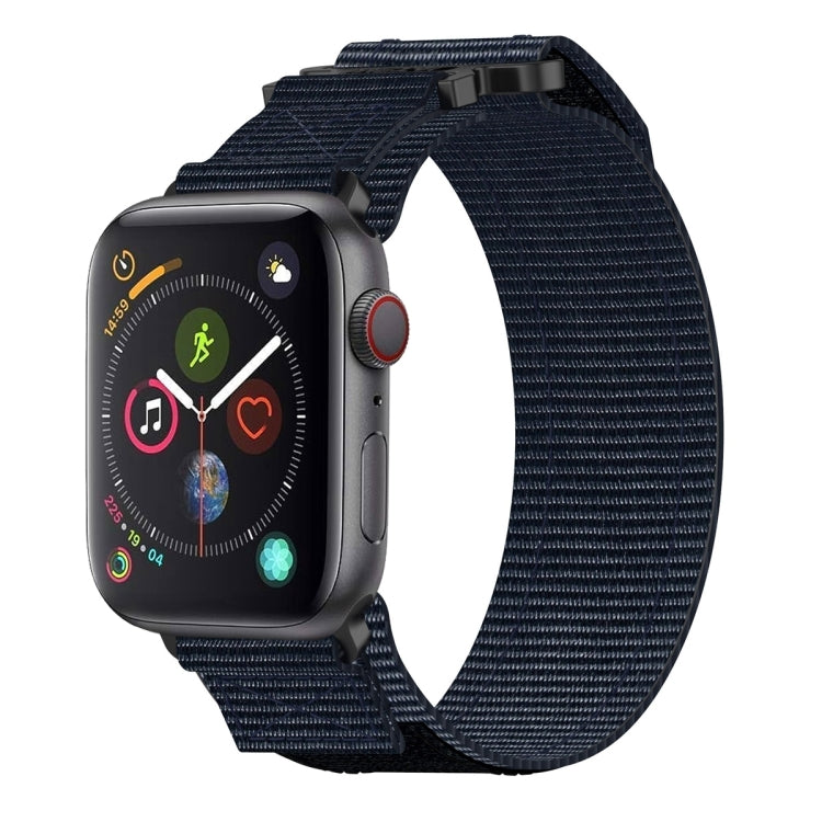 Pulseira de Relógio com Fecho de Gancho e Argola em Nylon, Para Apple Watch Series 5 44mm, Para Apple Watch Series 5 40mm, Para Apple Watch Series 4 44mm, Para Apple Watch Series 4 40mm, Para Apple Watch Series 3 38mm, Para Apple Watch Series 3 42mm