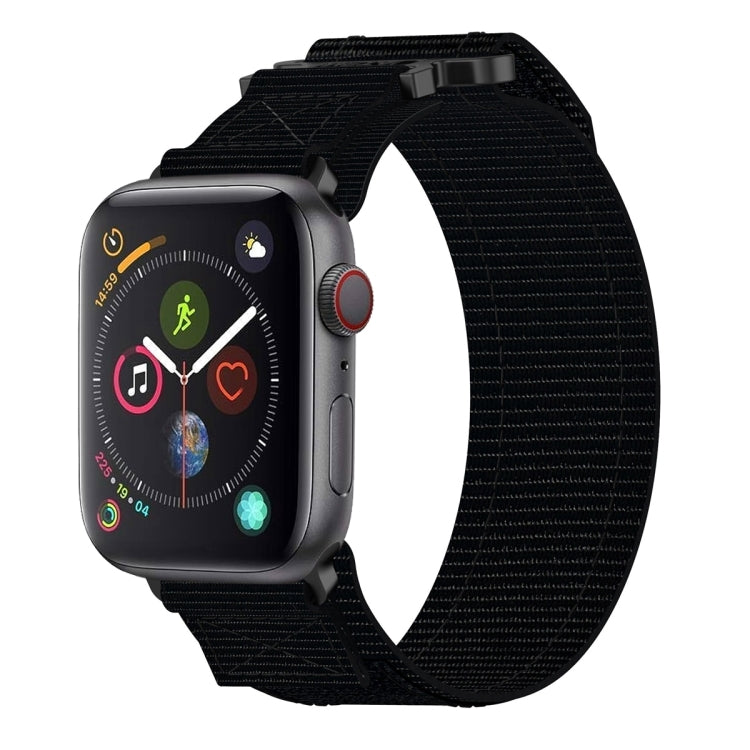 Pulseira de Relógio com Fecho de Gancho e Argola em Nylon, Para Apple Watch Series 5 44mm, Para Apple Watch Series 5 40mm, Para Apple Watch Series 4 44mm, Para Apple Watch Series 4 40mm, Para Apple Watch Series 3 38mm, Para Apple Watch Series 3 42mm