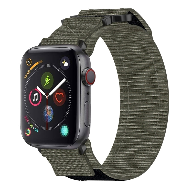 Pulseira de Relógio com Fecho de Gancho e Argola em Nylon, Para Apple Watch Series 5 44mm, Para Apple Watch Series 5 40mm, Para Apple Watch Series 4 44mm, Para Apple Watch Series 4 40mm, Para Apple Watch Series 3 38mm, Para Apple Watch Series 3 42mm