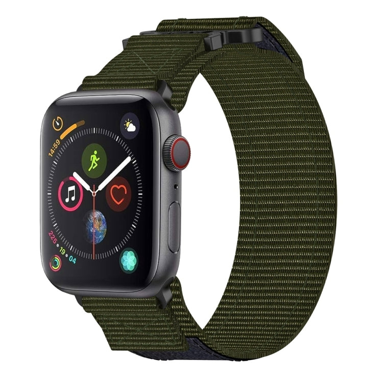 Pulseira de Relógio com Fecho de Gancho e Argola em Nylon, Para Apple Watch Series 5 44mm, Para Apple Watch Series 5 40mm, Para Apple Watch Series 4 44mm, Para Apple Watch Series 4 40mm, Para Apple Watch Series 3 38mm, Para Apple Watch Series 3 42mm