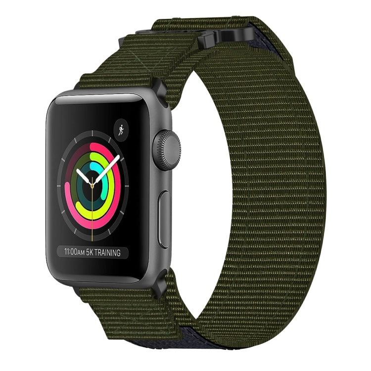 Pulseira de Relógio com Fecho de Gancho e Argola em Nylon, Para Apple Watch Series 5 44mm, Para Apple Watch Series 5 40mm, Para Apple Watch Series 4 44mm, Para Apple Watch Series 4 40mm, Para Apple Watch Series 3 38mm, Para Apple Watch Series 3 42mm