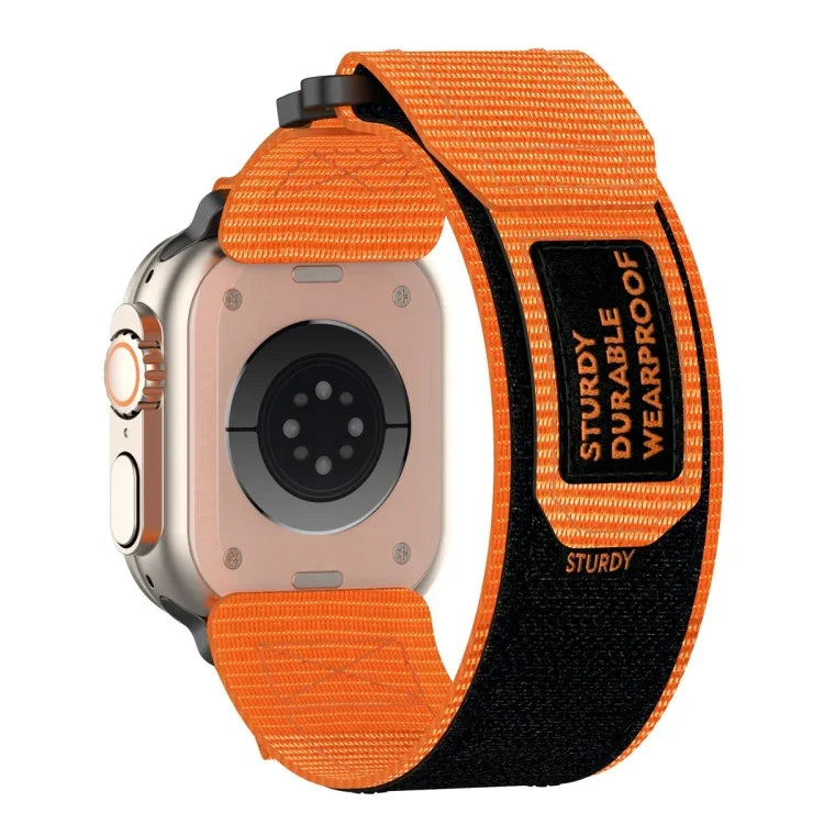 Nylon Hook And Loop Fastener Watch Band, For Apple Watch 38mm