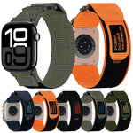 Pulseira de Relógio com Fecho de Gancho e Argola em Nylon, Para Apple Watch Series 5 44mm, Para Apple Watch Series 5 40mm, Para Apple Watch Series 4 44mm, Para Apple Watch Series 4 40mm, Para Apple Watch Series 3 38mm, Para Apple Watch Series 3 42mm