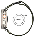 Pulseira de Relógio com Fecho de Gancho e Argola em Nylon, Para Apple Watch Series 5 44mm, Para Apple Watch Series 5 40mm, Para Apple Watch Series 4 44mm, Para Apple Watch Series 4 40mm, Para Apple Watch Series 3 38mm, Para Apple Watch Series 3 42mm