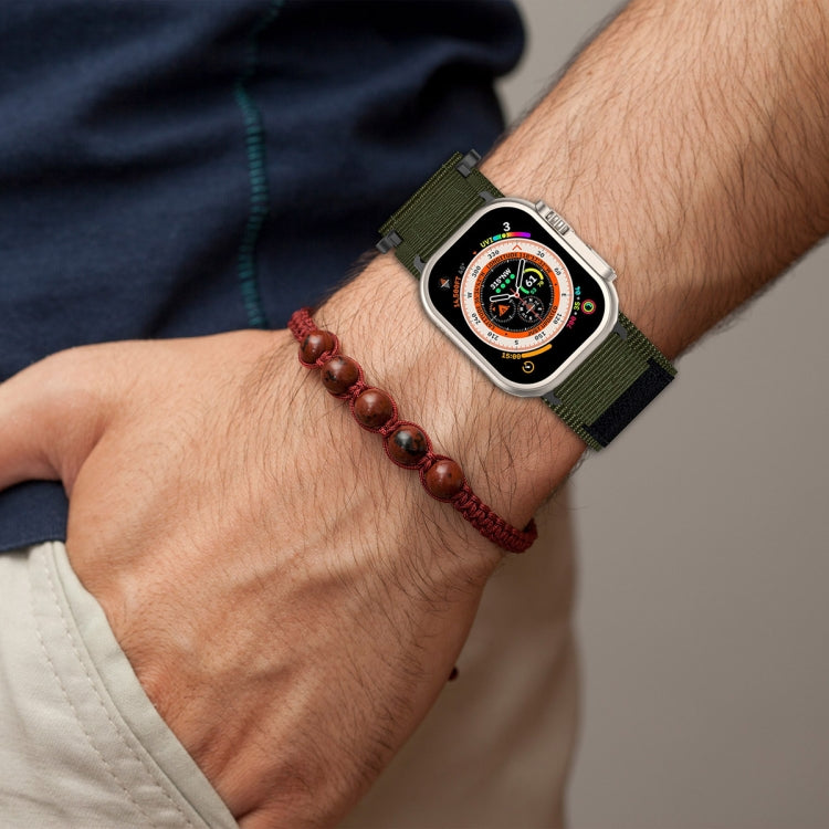 Pulseira de Relógio com Fecho de Gancho e Argola em Nylon, Para Apple Watch Series 5 44mm, Para Apple Watch Series 5 40mm, Para Apple Watch Series 4 44mm, Para Apple Watch Series 4 40mm, Para Apple Watch Series 3 38mm, Para Apple Watch Series 3 42mm