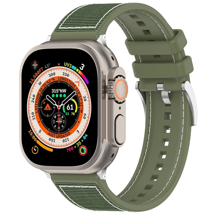 Correia de Relógio Oficial em Silicone com Trança Híbrida de Nylon e Fivela, Para Apple Watch 42mm, Para Apple Watch 38mm