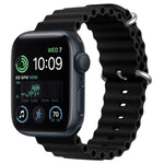 ZGA Ocean Silicone Watch Band, For Apple Watch Series 10 46mm, For Apple Watch Series 10 42mm, For Apple Watch SE 2023 44mm, For Apple Watch Ultra 2 49mm, For Apple Watch Series 9 45mm, For Apple Watch Ultra 49mm, For Apple Watch Series 8 45mm         ...
