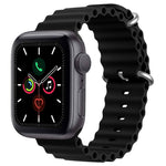 ZGA Ocean Silicone Watch Band, For Apple Watch Series 10 46mm, For Apple Watch Series 10 42mm, For Apple Watch SE 2023 44mm, For Apple Watch Ultra 2 49mm, For Apple Watch Series 9 45mm, For Apple Watch Ultra 49mm, For Apple Watch Series 8 45mm         ...