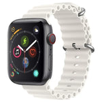 Correia de Relógio ZGA Ocean em Silicone, Para Apple Watch Series 4 44mm, Para Apple Watch Series 3 42mm, Para Apple Watch Series 2 42mm, Para Apple Watch 42mm