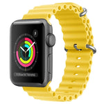 Correia de Relógio ZGA Ocean em Silicone, Para Apple Watch Series 4 44mm, Para Apple Watch Series 3 42mm, Para Apple Watch Series 2 42mm, Para Apple Watch 42mm