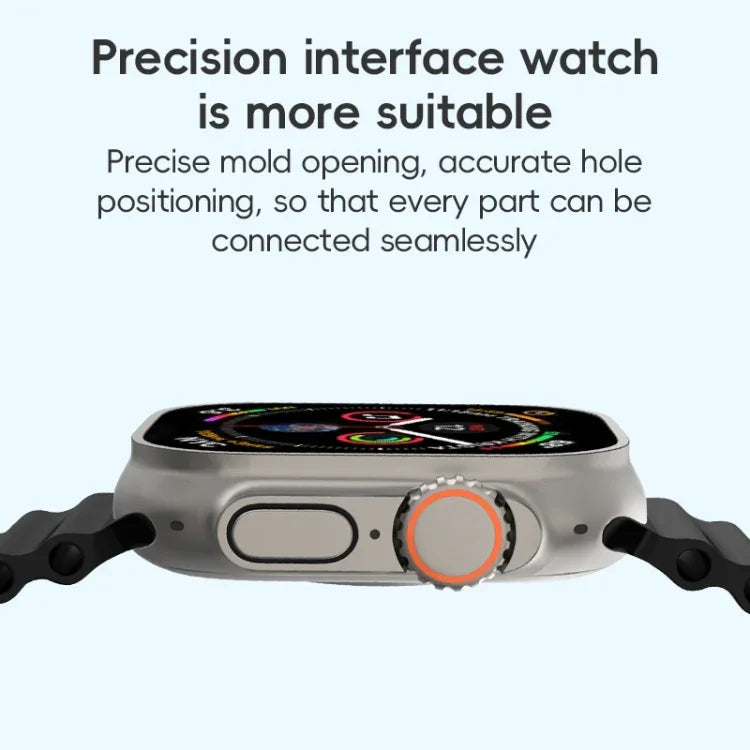Correia de Relógio ZGA Ocean em Silicone, Para Apple Watch Series 4 44mm, Para Apple Watch Series 3 42mm, Para Apple Watch Series 2 42mm, Para Apple Watch 42mm