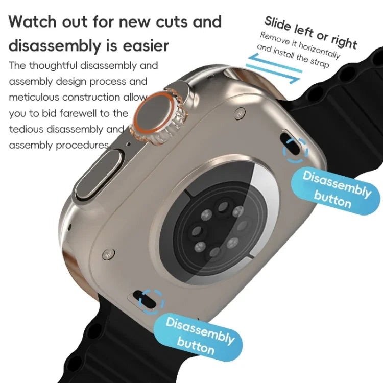Correia de Relógio ZGA Ocean em Silicone, Para Apple Watch Series 4 44mm, Para Apple Watch Series 3 42mm, Para Apple Watch Series 2 42mm, Para Apple Watch 42mm