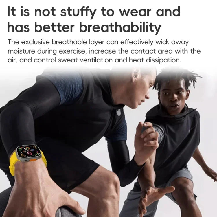 Correia de Relógio ZGA Ocean em Silicone, Para Apple Watch Series 4 44mm, Para Apple Watch Series 3 42mm, Para Apple Watch Series 2 42mm, Para Apple Watch 42mm