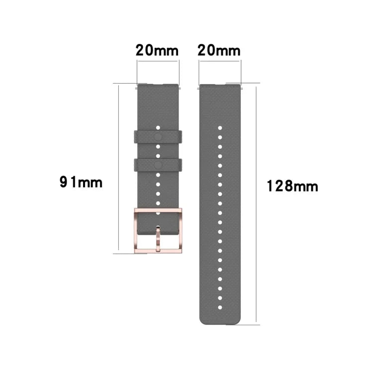 Pulseira de Pulso Textura de Pontos 20mm, Para Galaxy Watch Active 3 / Active 2 / Active, Para Polar Ignite