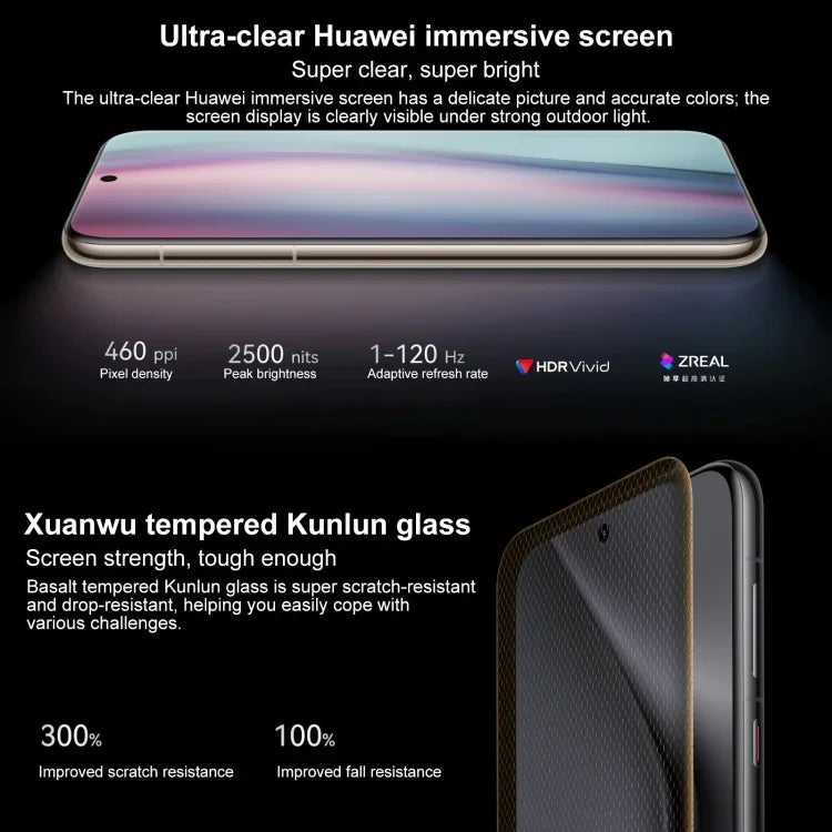 HUAWEI Pura 70 Ultra, Identificação por impressão digital no ecrã, 6,8 polegadas HarmonyOS 4.2 Kirin 9010 Octa Core até 2,3GHz, NFC, OTG, Não suporta Google Play, 16GB+512GB, 16GB+1TB