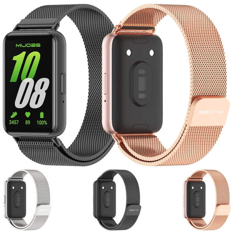 Correia de relógio metálica magnética Mijobs Milan, para Samsung Galaxy Fit 3