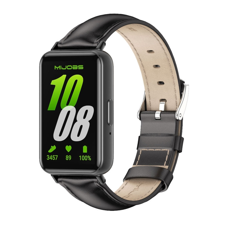 Correia de Relógio em Pele Genuína de Dupla Face Mijobs, Para Samsung Galaxy Fit 3