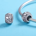 Contas Brilha Meu Coração em Prata Esterlina S925 Acessórios para Pulseira e Colar DIY