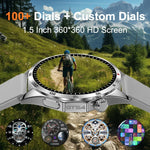GTS4/LT09 Relógio Inteligente de Bem-Estar Fitness IP67 de 1,5 polegadas, Suporta Chamadas Bluetooth / Sono / Oxigénio no Sangue / Monitorização de Frequência Cardíaca, Correia de Silicone, Correia de Aço