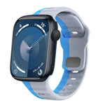 Correia de relógio em silicone com fivela invertida e textura ondulada, para Apple Watch Ultra 2 49mm, para Apple Watch Series 9 45mm, para Apple Watch Series 9 41mm, para Apple Watch Ultra 49mm