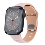 Correia de relógio em silicone com fivela invertida e textura ondulada, para Apple Watch Series 8 41mm, para Apple Watch Series 8 45mm, para Apple Watch SE 2022 40mm, para Apple Watch SE 2022 44mm