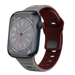 Correia de relógio em silicone com fivela invertida e textura ondulada, para Apple Watch Series 8 41mm, para Apple Watch Series 8 45mm, para Apple Watch SE 2022 40mm, para Apple Watch SE 2022 44mm