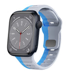 Correia de relógio em silicone com fivela invertida e textura ondulada, para Apple Watch Series 8 41mm, para Apple Watch Series 8 45mm, para Apple Watch SE 2022 40mm, para Apple Watch SE 2022 44mm