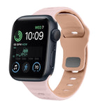 Correia de relógio em silicone com fivela invertida e textura ondulada, para Apple Watch Series 8 41mm, para Apple Watch Series 8 45mm, para Apple Watch SE 2022 40mm, para Apple Watch SE 2022 44mm