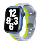 Correia de relógio em silicone com fivela invertida e textura ondulada, para Apple Watch Series 7 41mm, para Apple Watch Series 7 45mm, para Apple Watch SE 40mm, para Apple Watch SE 44mm