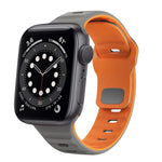 Correia de relógio em silicone com fivela invertida e textura ondulada, para Apple Watch Series 6 40mm, para Apple Watch Series 6 44mm, para Apple Watch Series 5 44mm, para Apple Watch Series 5 40mm