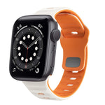 Correia de relógio em silicone com fivela invertida e textura ondulada, para Apple Watch Series 6 40mm, para Apple Watch Series 6 44mm, para Apple Watch Series 5 44mm, para Apple Watch Series 5 40mm