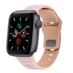 Correia de relógio em silicone com fivela invertida e textura ondulada, para Apple Watch Series 6 40mm, para Apple Watch Series 6 44mm, para Apple Watch Series 5 44mm, para Apple Watch Series 5 40mm