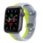 Correia de relógio em silicone com fivela invertida e textura ondulada, para Apple Watch Series 6 40mm, para Apple Watch Series 6 44mm, para Apple Watch Series 5 44mm, para Apple Watch Series 5 40mm