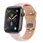 Correia de relógio em silicone com fivela invertida e textura ondulada, para Apple Watch Series 4 44mm, para Apple Watch Series 4 40mm, para Apple Watch Series 3 38mm, para Apple Watch Series 3 42mm