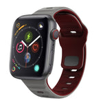 Correia de relógio em silicone com fivela invertida e textura ondulada, para Apple Watch Series 4 44mm, para Apple Watch Series 4 40mm, para Apple Watch Series 3 38mm, para Apple Watch Series 3 42mm