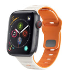 Correia de relógio em silicone com fivela invertida e textura ondulada, para Apple Watch Series 4 44mm, para Apple Watch Series 4 40mm, para Apple Watch Series 3 38mm, para Apple Watch Series 3 42mm