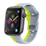 Correia de relógio em silicone com fivela invertida e textura ondulada, para Apple Watch Series 4 44mm, para Apple Watch Series 4 40mm, para Apple Watch Series 3 38mm, para Apple Watch Series 3 42mm