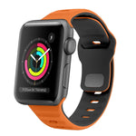 Correia de relógio em silicone com fivela invertida e textura ondulada, para Apple Watch Series 2 42mm, para Apple Watch Series 2 38mm, para Apple Watch 42mm, para Apple Watch 38mm