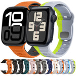 Correia de relógio em silicone com fivela invertida e textura ondulada, para Apple Watch Series 2 42mm, para Apple Watch Series 2 38mm, para Apple Watch 42mm, para Apple Watch 38mm
