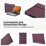 Capa Protetora Antichoque em Pele para Portátil, Para HP Envy X360 14 polegadas 14-fa 2024, Para HP Envy X360 14 polegadas 14-fc