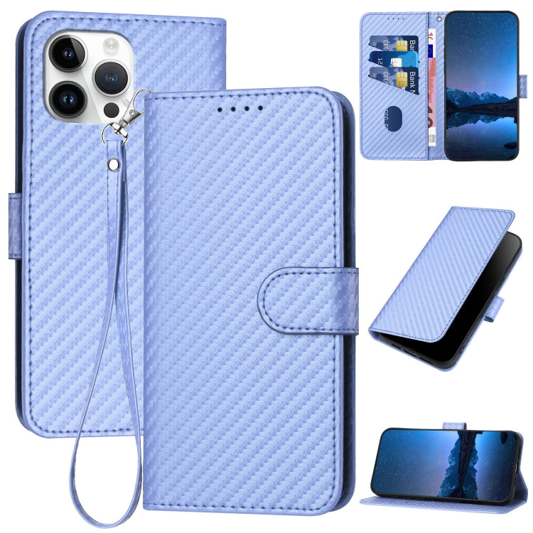 Capa de telemóvel em pele com fivela de fibra de carbono e cordão, Para iPhone 13 Pro Max, Para iPhone 13 Pro, Para iPhone 13, Para iPhone 13 mini, Para iPhone 12 / 12 Pro, Para iPhone 12 Pro Max