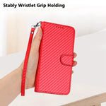 Capa de Telefone em Pele com Fivela de Fibra de Carbono YX0070 com Cordão, Para iPhone 12 mini, Para iPhone 11 Pro Max, Para iPhone 11, Para iPhone 11 Pro, Para iPhone X / XS, Para iPhone XR