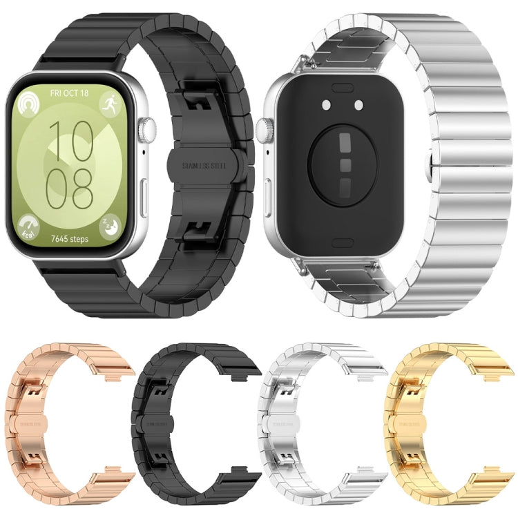 One Bead Stainless Steel Watch Band, For Huawei Watch Fit 5 / Fit 5 Pro / Fit 4 / Fit 3