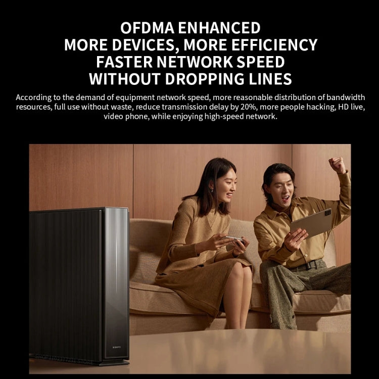 Xiaomi BE6500 Pro Roteador WiFi7 Dual Band Amplificador de Sinal Independente de 8 Canais 1GB Memória, Ficha EUA