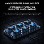 Xiaomi BE6500 Pro Roteador WiFi7 Dual Band Amplificador de Sinal Independente de 8 Canais 1GB Memória, Ficha EUA