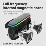Coluna Sem Fios Xdobo X8 III BT5.3 IPX7 com Luz RGB, Suporta Bluetooth/Cartão TF/USB/AUX, X8 III